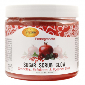 Spa Redi Sugar Scrub Glow 16oz - Pomegranate C01S- 01370