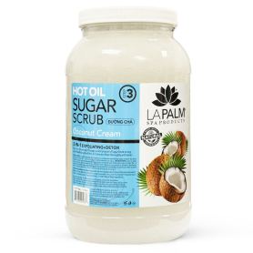 La Palm Hot Oil Sugar Scrub 1G - Coconut Cream LP397 02576