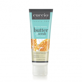 Cuccio Non-Oily Butter & Scrub 4 oz Milk & Honey #3382