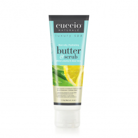 Cuccio Non-Oily Butter & Scrub 4oz White Limetta & Aloe 3387