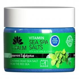 La Palm Sea Spa Salts 12 oz - Spearmint Eucalyptus LP200