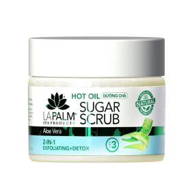 La Palm Hot Oil Sugar Scrub 12 oz - Aloe Vera LP419/00229