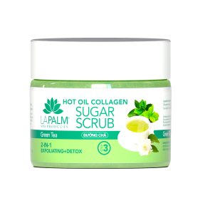 La Palm Hot Oil Sugar Scrub 12 oz - Green Tea LP425/00247