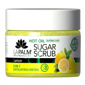 La Palm Hot Oil Sugar Scrub 12 oz - Lemon LP428/03441