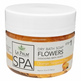 La Palm VolcanoSpa Flower Soap12oz Orange Tangerine ZestVS59