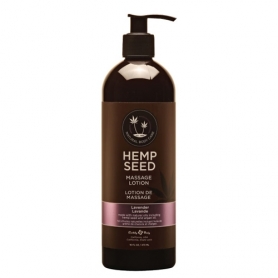 Earthly Body Hemp Seed Massage Lotion Lavender 16 oz 02177