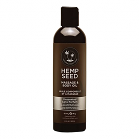 Hemp Seed Massage & Body Oil 8 oz - Unscented MAS008/00087