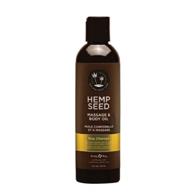 Hemp Seed Massage & Body Oil 8 oz - Nag Champa MAS009/00088