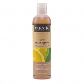 Cuccio Massage Oil 8 oz - White Limetta & Aloe Vera CNSC4526