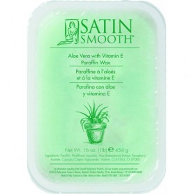 Satin Smooth Aloe Vera Paraffin Wax 16 oz SSPB10AVC #09535