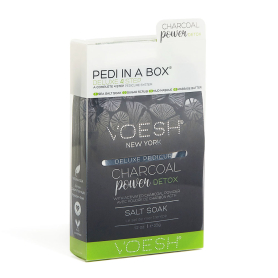 Voesh Pedi In A Box Deluxe 4 Step Charcoal Detox VPC208CHL