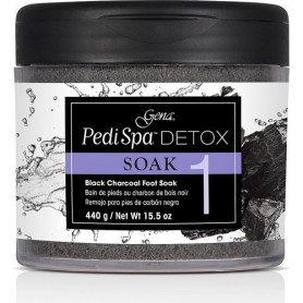 Gena PediSpa Detox Foot Soak Black Charcoal 15.4 oz - 04064