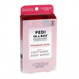 Voesh Pedi In A Box Deluxe 4 Step - Peppermint Swirl 22091