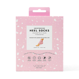 Voesh Microfiber Moisturizing Heel Socks Pink VFS003PNK06925