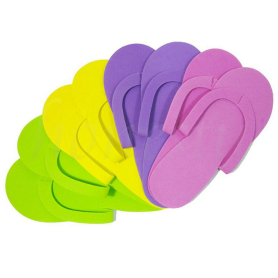 Silk B Disposable Foam Thong Slippers 12pairs - Mix 26027