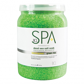 BCL SPA Dead Sea Salt Soak 64 oz- Lemongrass+Green Tea 50001