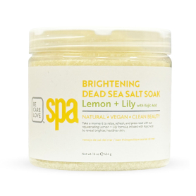 BCL SPA Brightening Dead Sea Salt Soak 16oz lemon + Lily