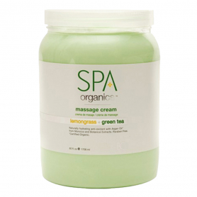 BCL SPA Massage Cream 64 oz - Lemongrass+Green Tea 50006