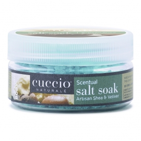 Cuccio Scentual Salt Soak 2 oz Artisan Shea & Vetiver 3259