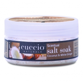 Cuccio Scentual Salt Soak 1.6 oz Coconut & White Ginger 3291