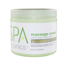 BCL SPA Massage Cream 16 oz - Lemongrass+Green Tea 51106