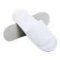 Terry Slipper, Half Head Open - White 26035