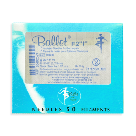 Ballet Insulated Electrolysis Needles 50PK F2"I" 02521