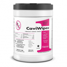 Metrex CaviWipes 160 Pre-Saturated Towelettes 6"x6.75" 51000