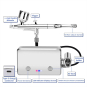 Portable Upgraded Dual-Action Airbrush Kit 65665