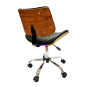 Wooden Back Diamond Chair Black High Piston 6054-BLK