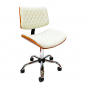 Wooden Back Diamond Chair White High Piston 6054-WHT