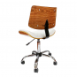 Wooden Back Diamond Chair White High Piston 6054-WHT