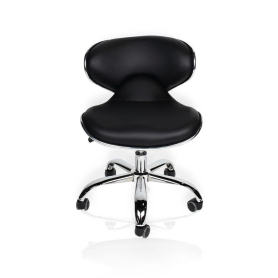 J&A Euro Pedi/Mani Stool - Black High Piston