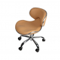 J&A Euro Pedi/Mani Stool - Mocha - High Piston