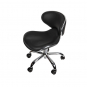 J&A Euro Pedi/Mani Stool - Black - Low Piston