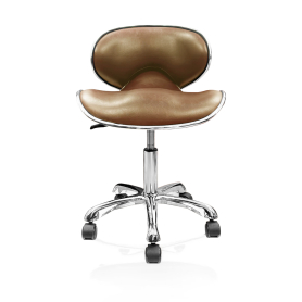 Ikonna Euro Pedi/Mani Stool -  Cappuccino FBC-9MCP