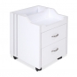 J&A KM Pedicure Cart - White PT14