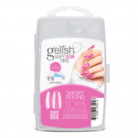 Gelish Clear Soft Gel Tips Short Round 110 Tips 1270005