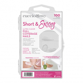 CuccioPRO Short & Sassy Ultra Clear Tips 100Count CPNT6002