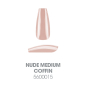 Entity Soft Gel Tips Medium Coffin 360CT Nude 5600015