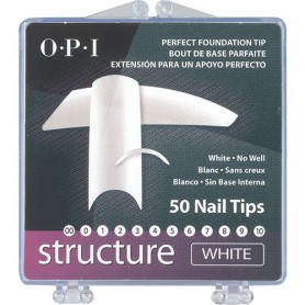 OPI Structure White Tips Box of 50 - Size 1