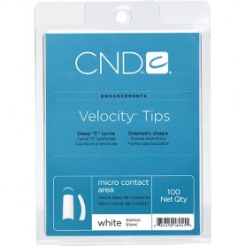 CND Velocity Tips White 100 ct. 16941