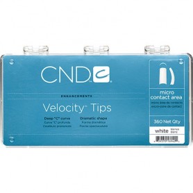 CND Velocity Tips White 360 Tray 16942