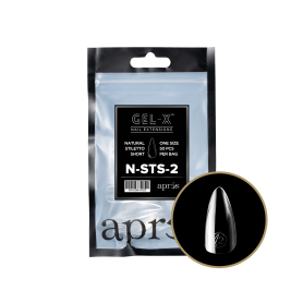 Apres Gel-X Tips Natural Stiletto Short Refill Bag NSTS2