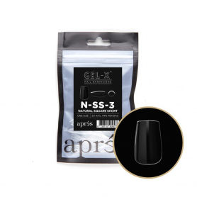 Apres Gel-X Individual Tips Natural Square Short 50PK NSS3