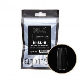 Apres Gel-X Individual Tips Natural Square Long 50PK NSL8