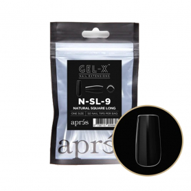 Apres Gel-X Individual Tips Natural Square Long 50PK NSL9