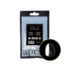 Apres Gel-X Tips Natural Round X-Short Refill Bag NRXS0