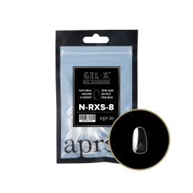 Apres Gel-X Tips Natural Round X-Short Refill Bag NRXS8