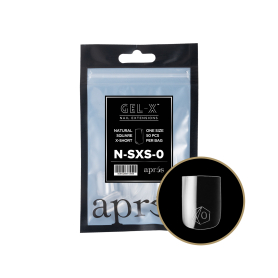 Apres Gel-X Tips Natural Square X-Short Refill Bag NSXS0